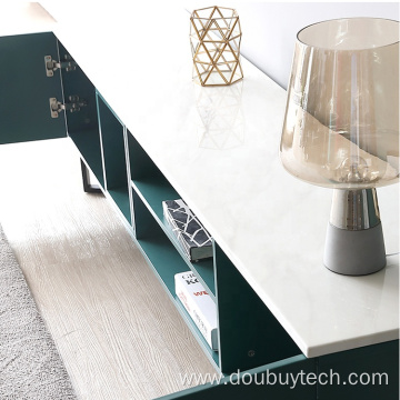 Living Room Furniture/3 Tier Black Glass TV Stand